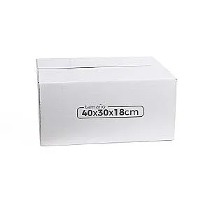 Imagen de Cajas de Cartón Pequeñas Blancas (40x30x18)