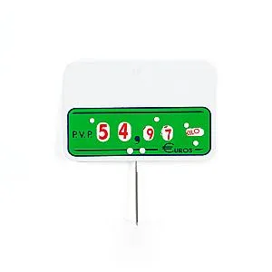 Imagen de Portaprecios con Pincho, Ruletas y Tipo - 10 Unds.