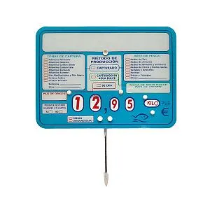 Imagen de Portaprecios Pescadería con Captura y Ruleta - 10 Unds.