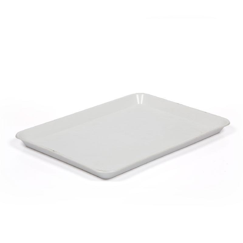 Bandeja blanca plana 380mm