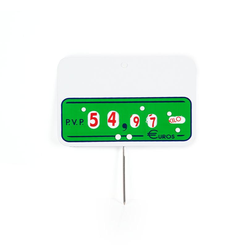 Imagen de Portaprecios con Pincho, Ruletas y Tipo - 10 Unds.
