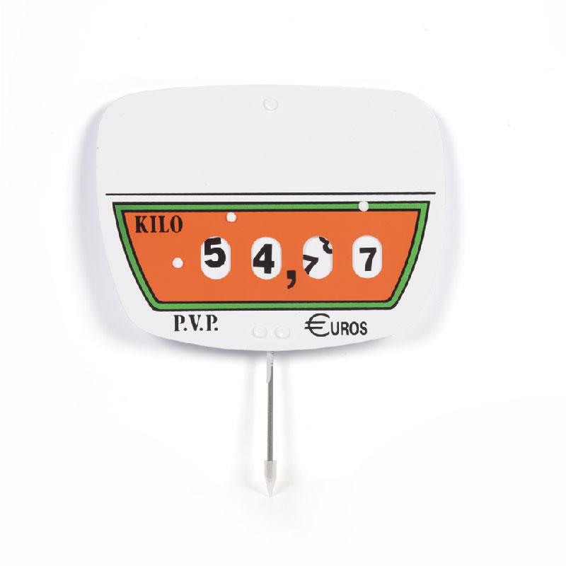 Imagen de Portaprecios Kilo con Pincho y Ruleta - 10 Unds.