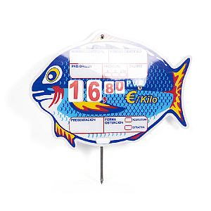 Imagen de Portaprecios Pescadería Pez con Ruleta - 10 Unds.