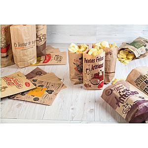 Bolsas papel kraft con patatas